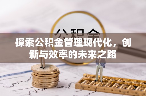 芮城探索公积金管理现代化，创新与效率的未来之路