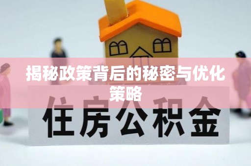 芮城揭秘政策背后的秘密与优化策略