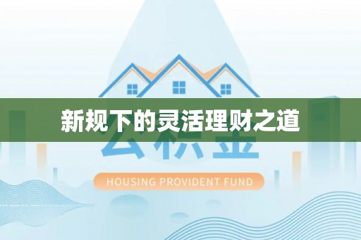 芮城新规下的灵活理财之道