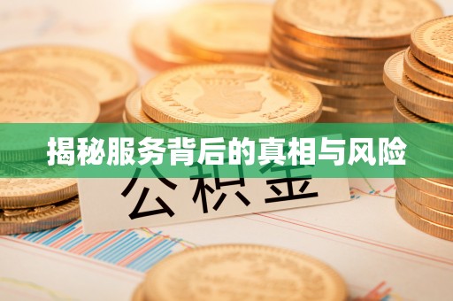 芮城揭秘服务背后的真相与风险