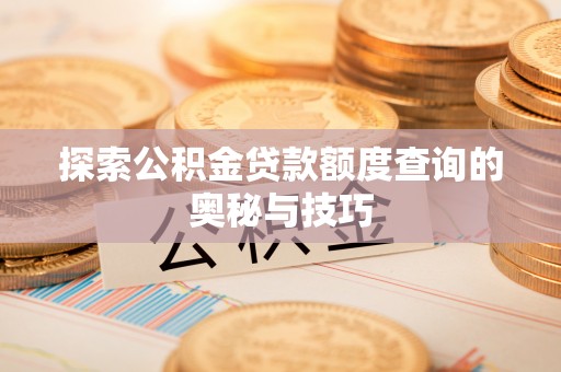 芮城探索公积金贷款额度查询的奥秘与技巧