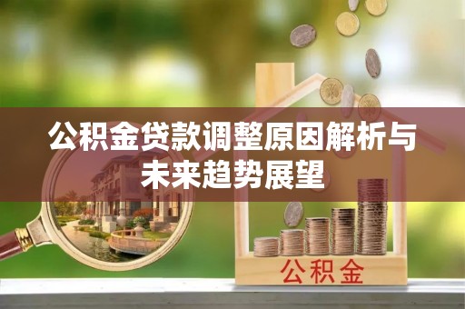 芮城公积金贷款调整原因解析与未来趋势展望