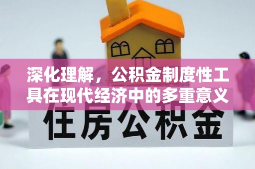 芮城深化理解，公积金制度性工具在现代经济中的多重意义