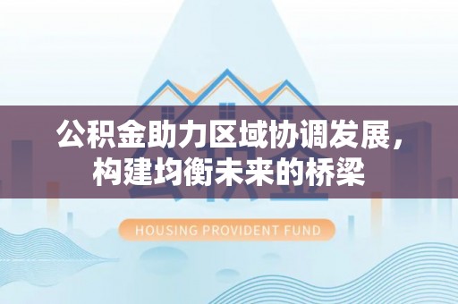 芮城公积金助力区域协调发展，构建均衡未来的桥梁