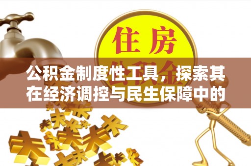 芮城公积金制度性工具，探索其在经济调控与民生保障中的重要作用