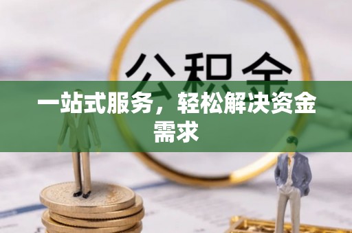 芮城一站式服务，轻松解决资金需求