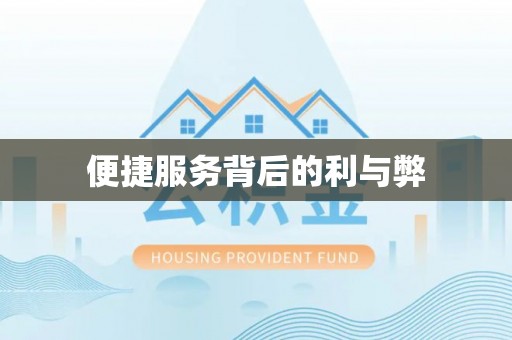 芮城便捷服务背后的利与弊